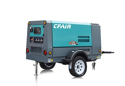 CF185BY-7 185CFM CFAIR Diesel Screw Box Type Air Compressor EPA 4F Emission