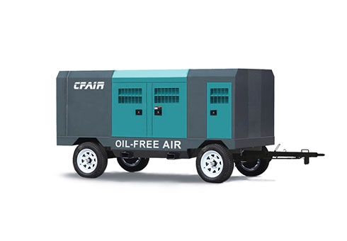 CFOF150M-8.8 150 CFM OIL FREE Diesel Compressor Portable Type